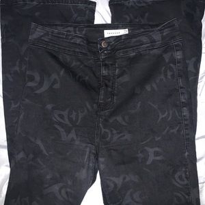 Flare black pants